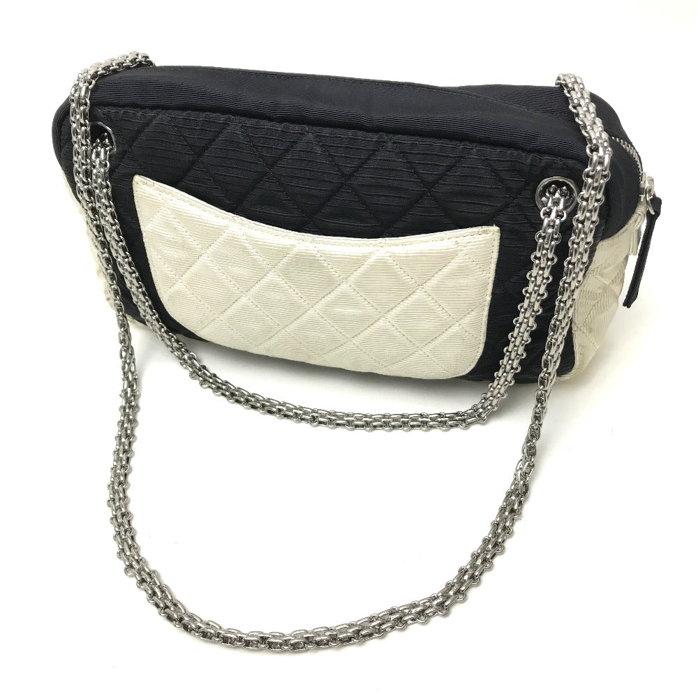 CHANEL Shoulder Bag canvas black quilting By color Women