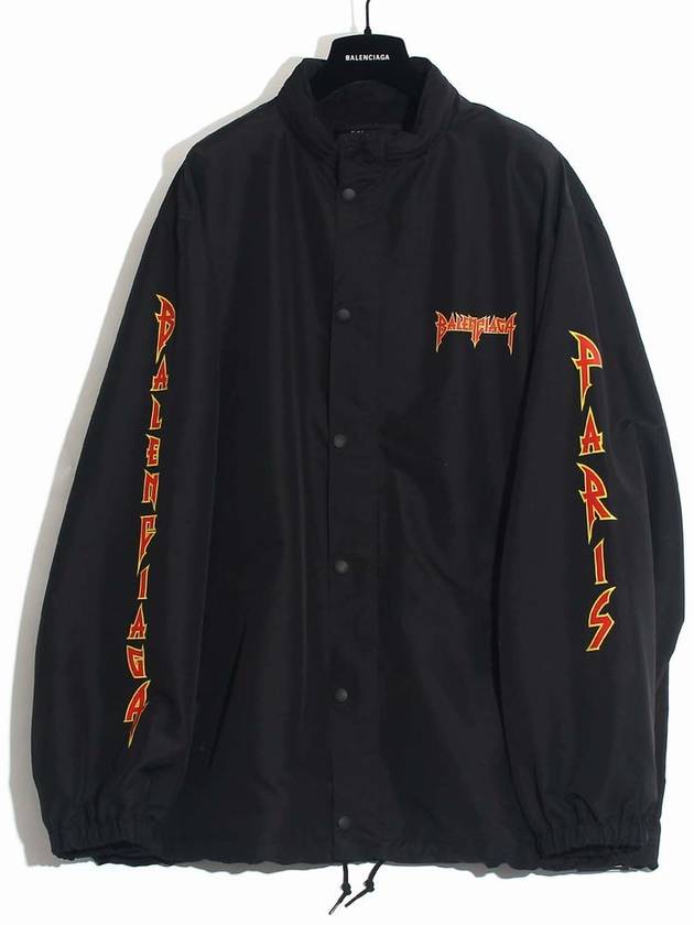 Luxury Balenciaga Trending 2025 Artwork Print Windbreak Black