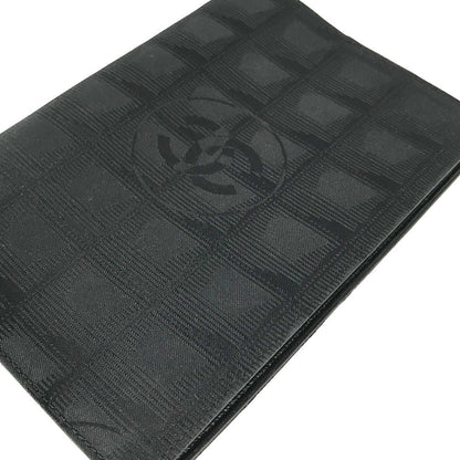 CHANEL Notebook cover Nylon black New travel line logo Women