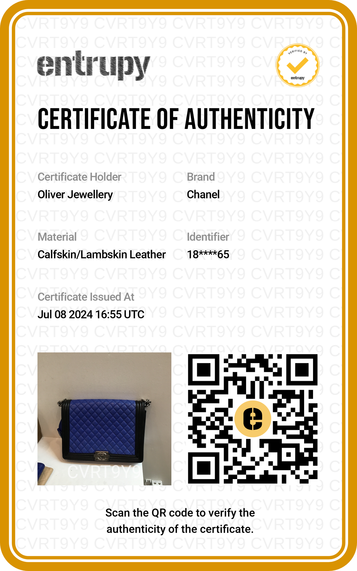 Chanel Blue/Black Quilted Lambskin Leather XL Boy Bag