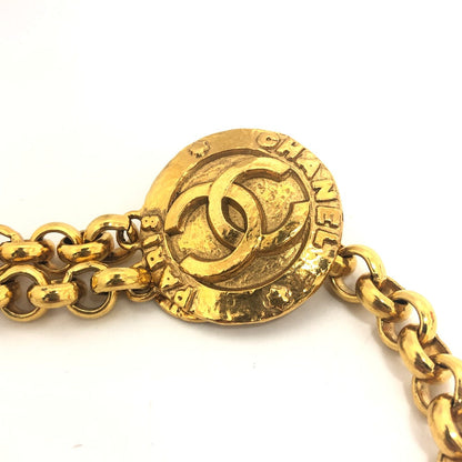 CHANEL belt metal gold COCO Mark logo Women