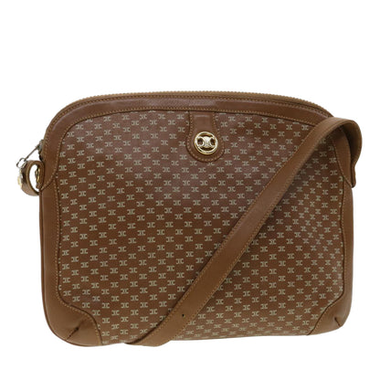 Luxury CELINE Shoulder Bag Leather Brown  33155