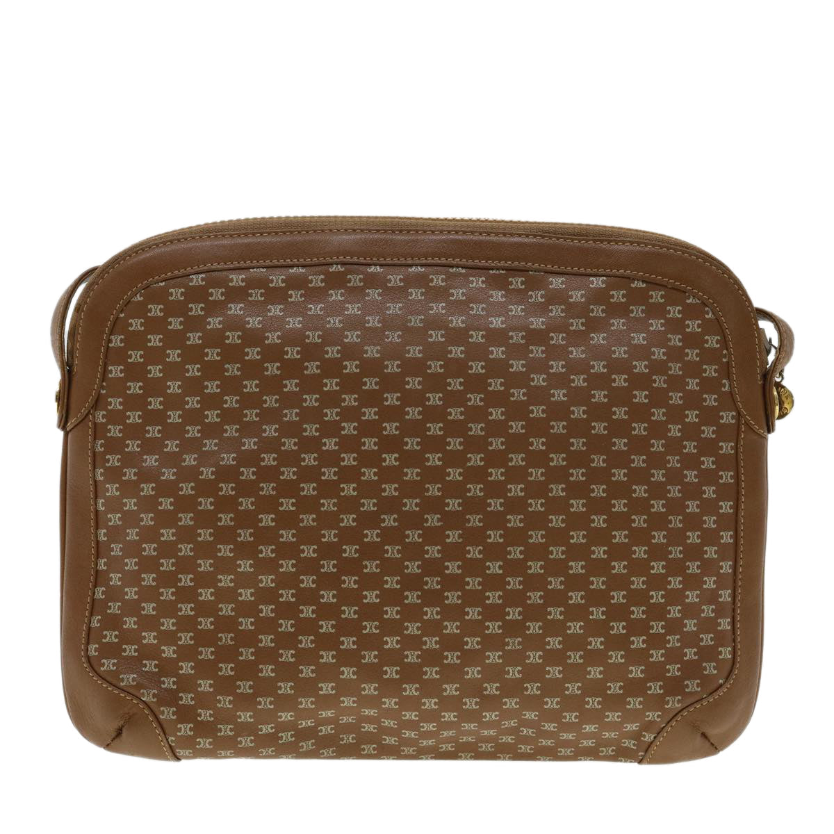 Luxury CELINE Shoulder Bag Leather Brown  33155