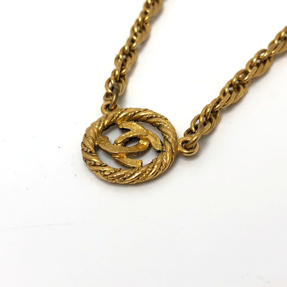 CHANEL Necklace metal gold COCO Mark