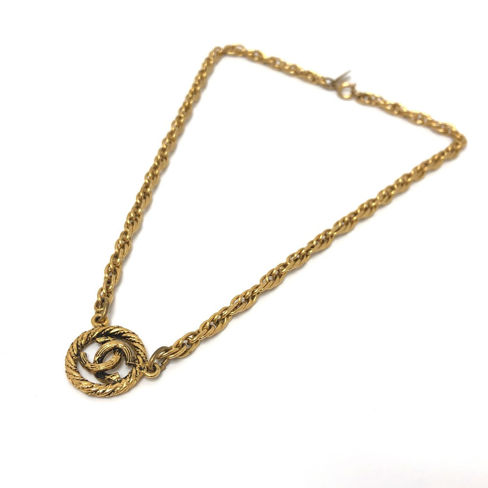 CHANEL Necklace metal gold COCO Mark