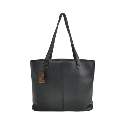 Chanel 1997-1999 Black Leather Tote Bag