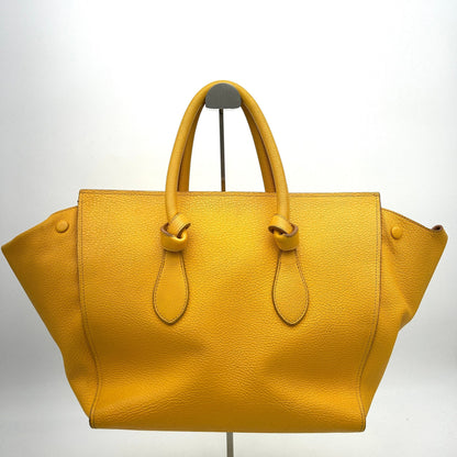 Luxury CELINE Crisped Calfskin Large Tie Knot Tote Saffron LA5230