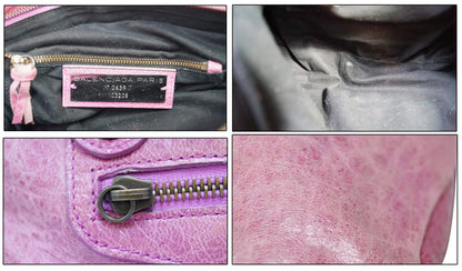 BALENCIAGA Arena Leather Giant Mini City Satchel Bag