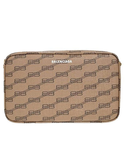 Luxury Balenciaga Trending 2025 Monogram Logo Camera Cross Bag Beige