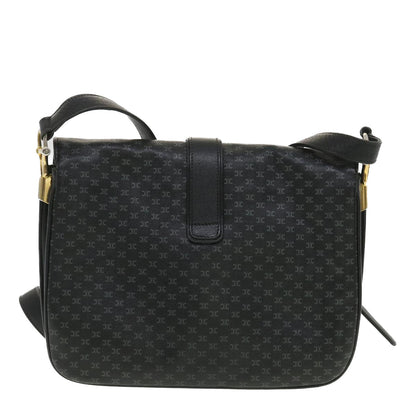 Luxury CELINE Shoulder Bag Leather Black  34008