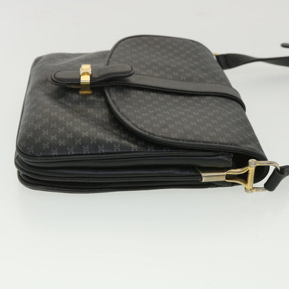 Luxury CELINE Shoulder Bag Leather Black  34008