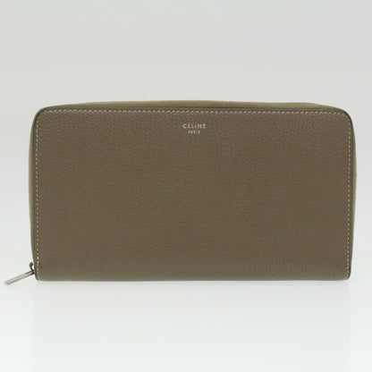 Luxury CELINE Wallet Leather 2Set Gray Red Navy  34079