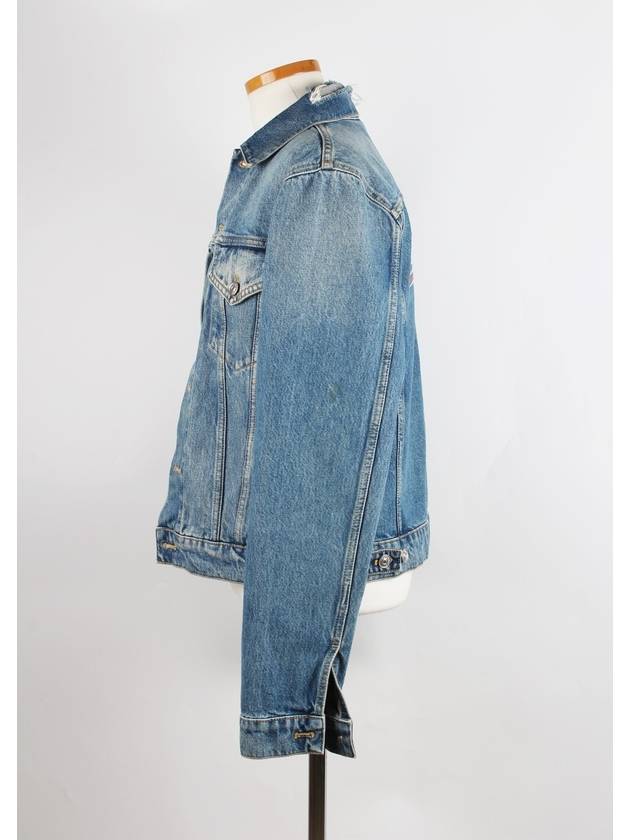Luxury Balenciaga Trending 2025 Wave logo denim jacket 48