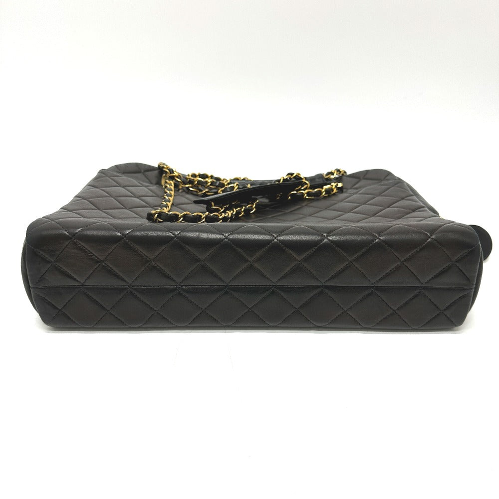 CHANEL Shoulder Bag lambskin black vintage Matelasse Quilting CC COCO Mark Women