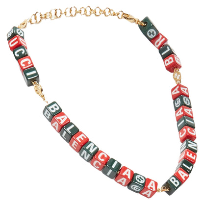 Gucci Luxury Balenciaga Trending 2025 Hacker Project Symbols cubes short necklace
