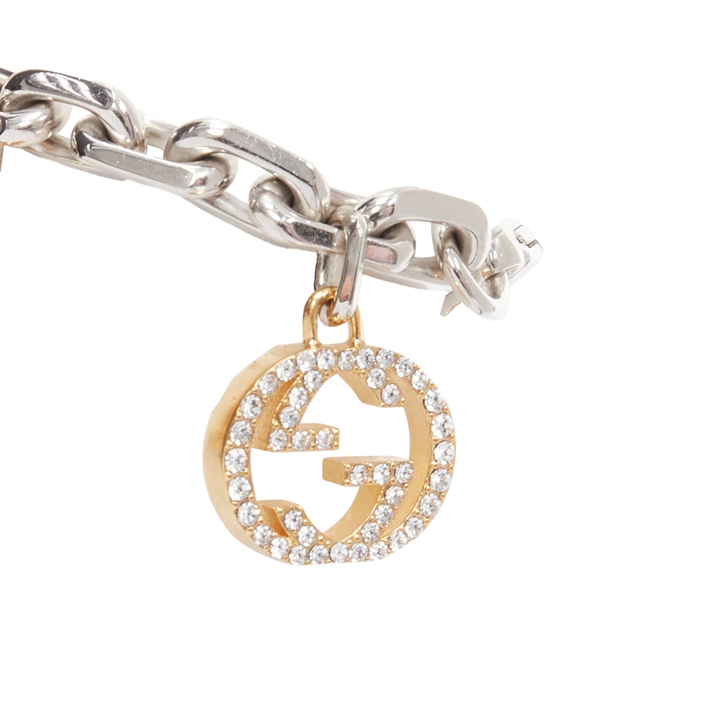 Gucci Luxury Balenciaga Trending 2025 Hacker Project silver GG B logo charms bracelet