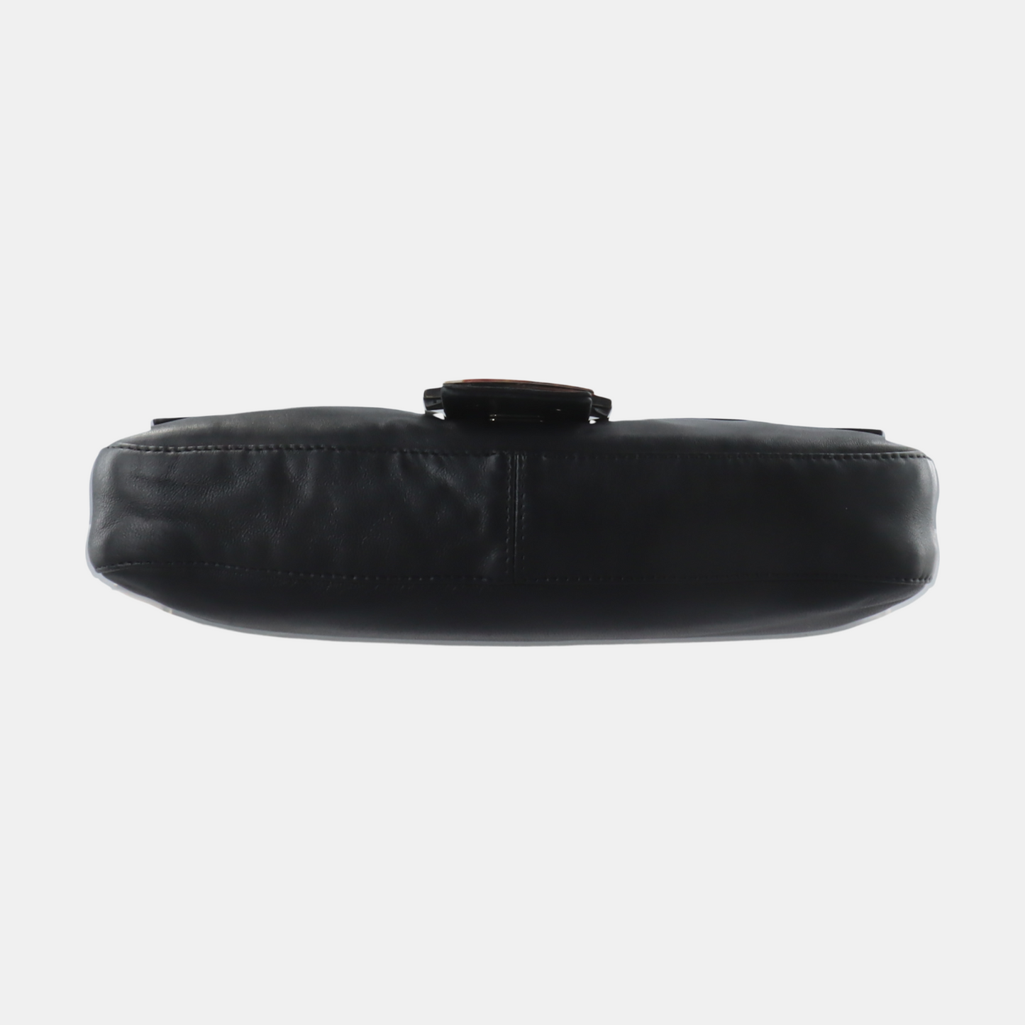 Fendi Baguette Black Lambskin Leather Shoulder Bag