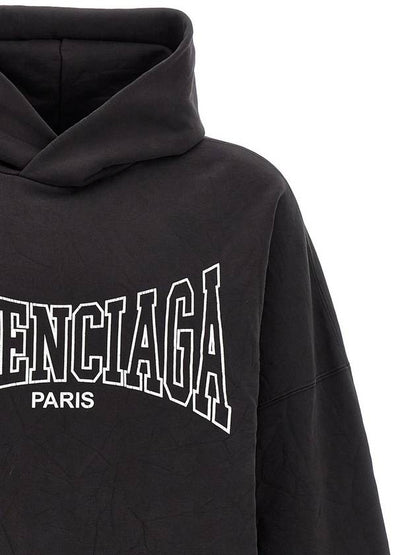 Luxury Balenciaga Trending 2025 Paris Logo Print Hoodie Black