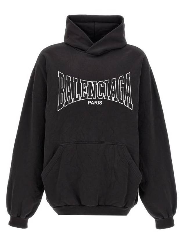Luxury Balenciaga Trending 2025 Paris Logo Print Hoodie Black