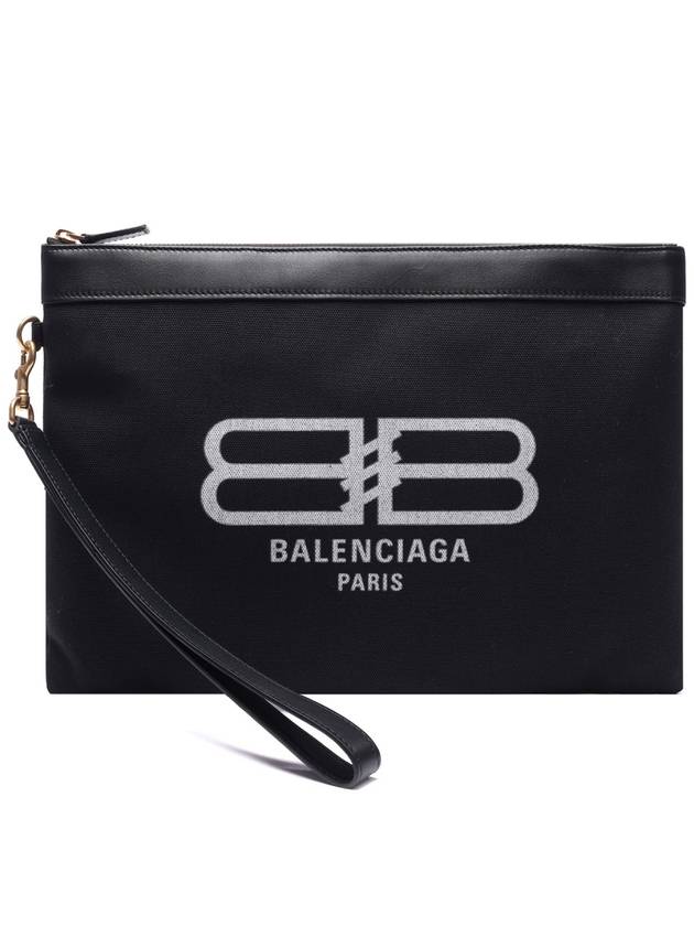 Luxury Balenciaga Trending 2025 Flat Jumbo Clutch Bag Black