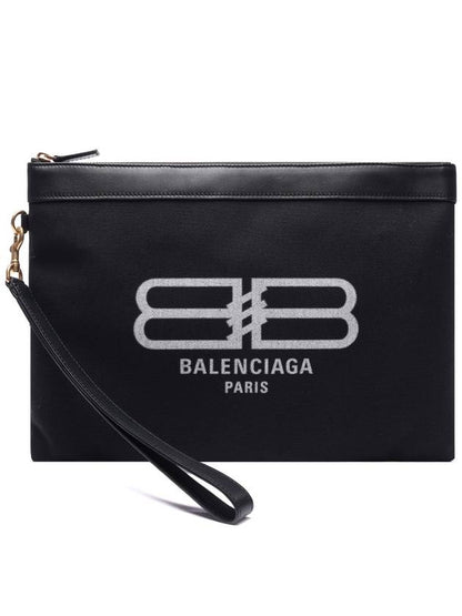 Luxury Balenciaga Trending 2025 Flat Jumbo Clutch Bag Black