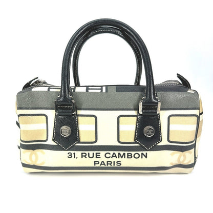 CHANEL Boston Duffel bag PVC black Central station Women