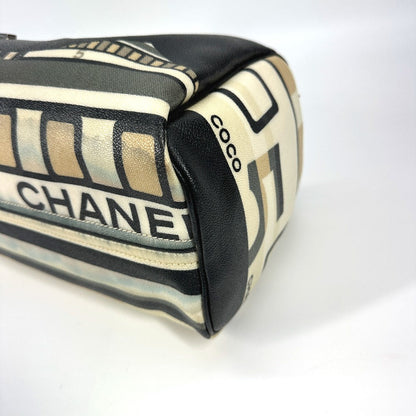 CHANEL Boston Duffel bag PVC black Central station Women
