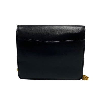 CELINE Shoulder Bag Calfskin, Leather Navy Star Ball Metal Women