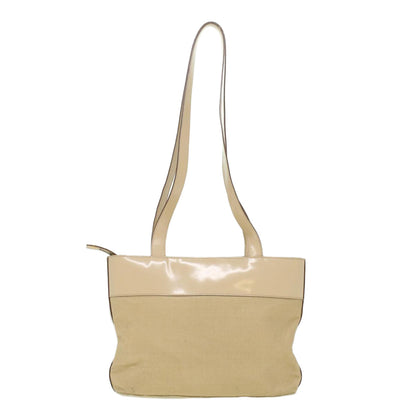 Luxury CELINE Shoulder Bag Enamel nylon Beige  36352