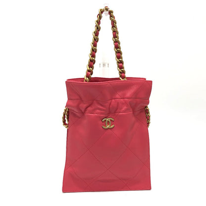 CHANEL Handbag lambskin pink COCO Mark Matelasse Quilting