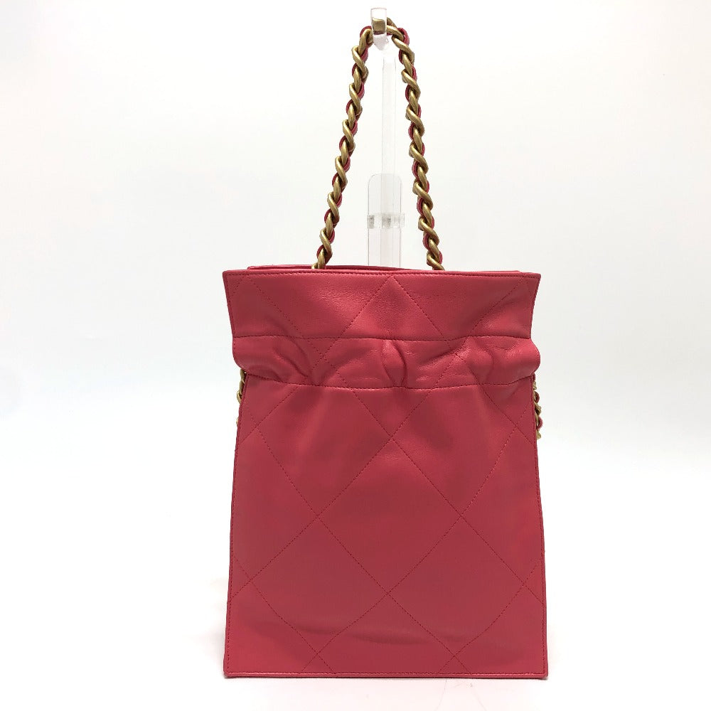 CHANEL Handbag lambskin pink COCO Mark Matelasse Quilting