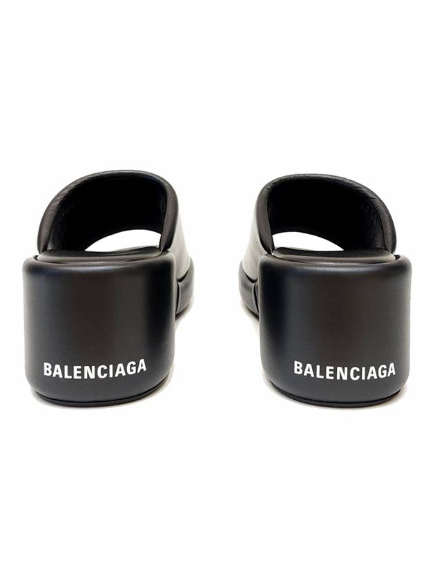 Luxury Balenciaga Trending 2025 Rise Wedge Sandals Black