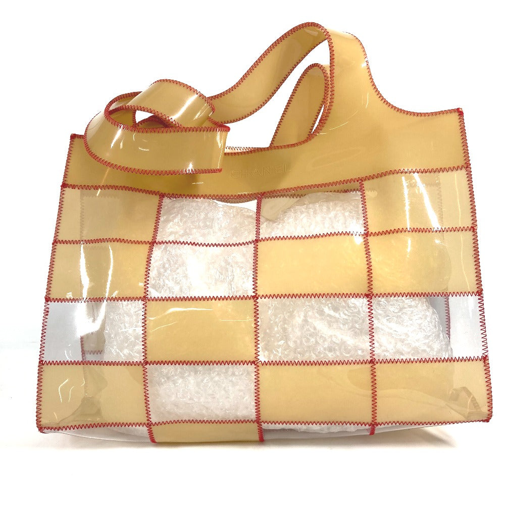CHANEL Shoulder Bag Plastics beige CC COCO Mark Women