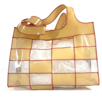 CHANEL Shoulder Bag Plastics beige CC COCO Mark Women