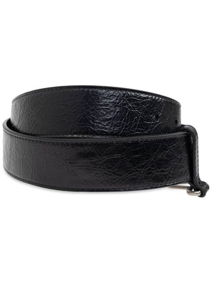 Luxury Balenciaga Trending 2025 Luxury Balenciaga Trending 2025 Leather Belt With Chain, Men's, Black