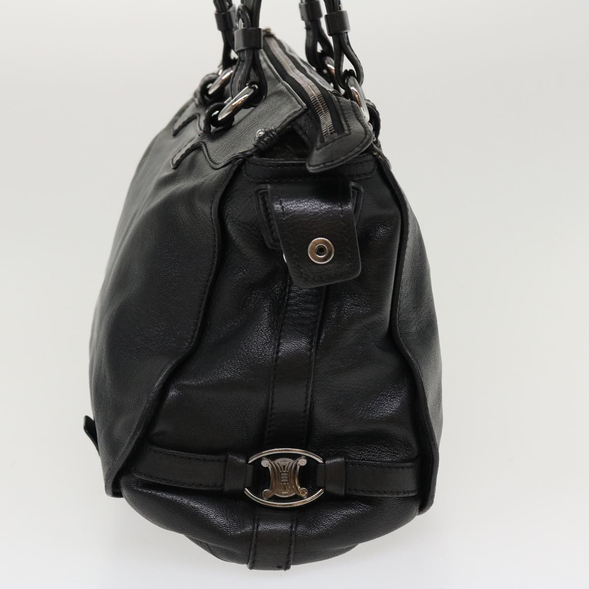 Luxury CELINE Shoulder Bag Leather Black  38040