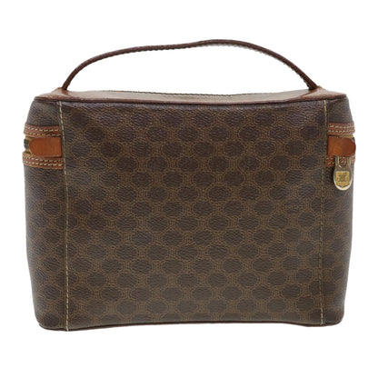 Luxury CELINE Macadam Canvas Hand Bag PVC Leather Brown  38356