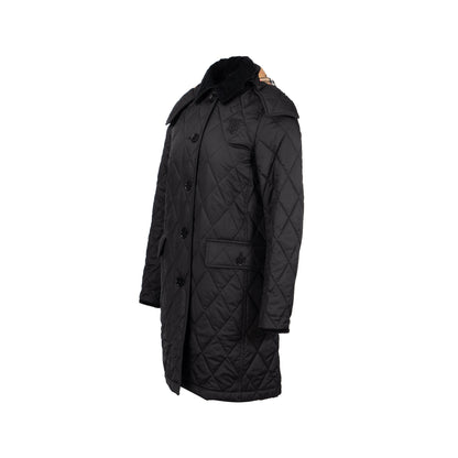 Burberry Size Quilted Jacket Polyester Black