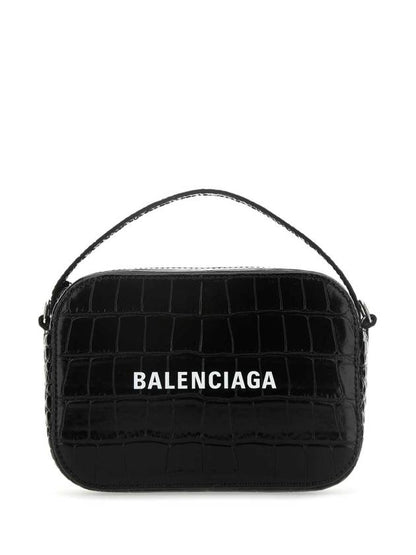 Luxury Balenciaga Trending 2025 Logo Camera Cross Bag Black