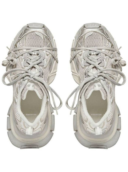 Luxury Balenciaga Trending 2025 3XL Mesh Panel Low Top Sneakers Grey