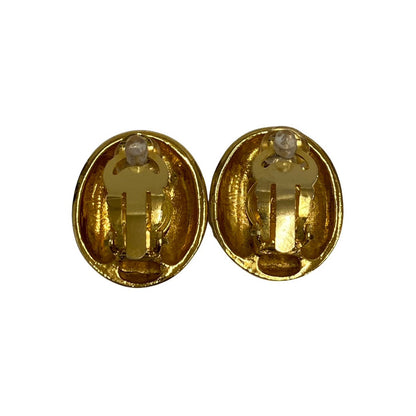 CHANEL Earring Gold Plated gold Mademoiselle Women