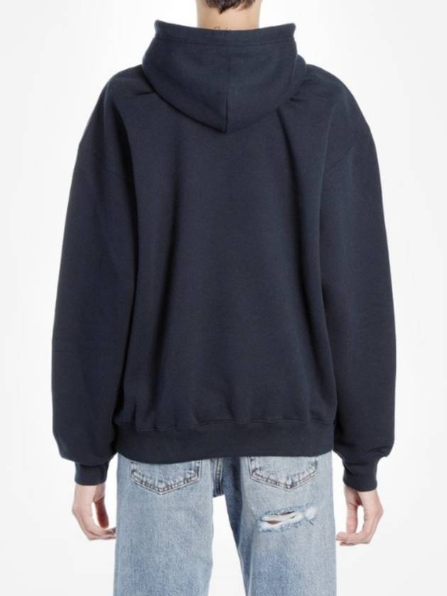 Luxury Balenciaga Trending 2025 Embroidered Logo Hoodie Navy