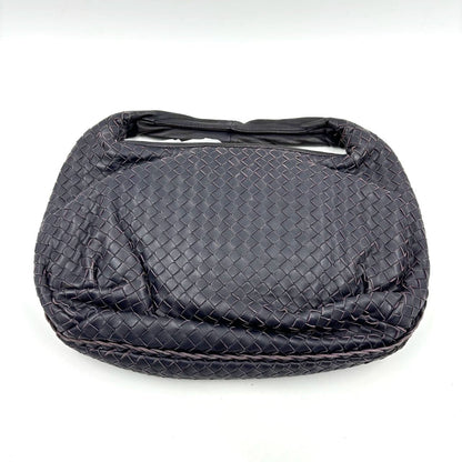 Bottega Veneta Belly Hobo Intrecciato Leather Navy Purple Inside 5077 Medium 40cm