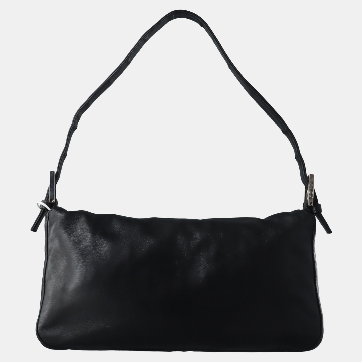 Fendi Baguette Black Lambskin Leather Shoulder Bag