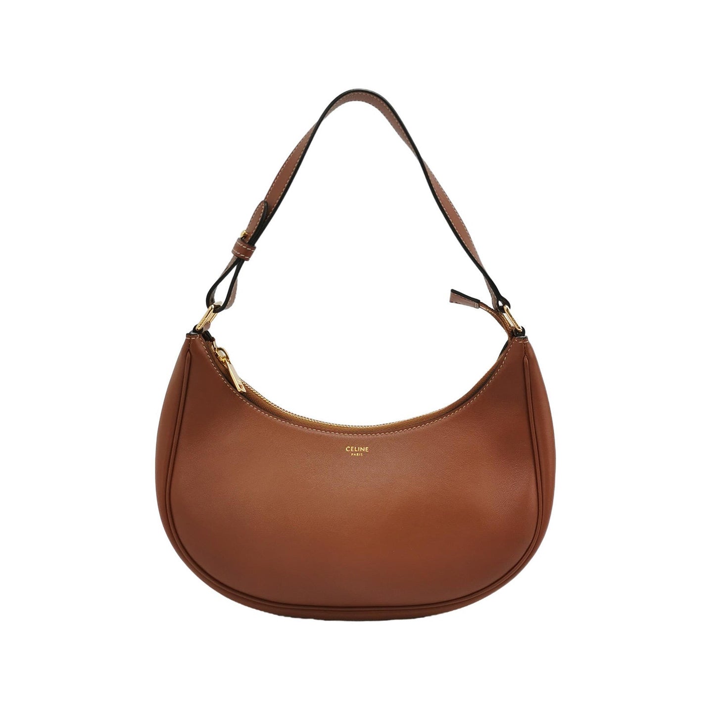 Celine Ava Hobo Natural Tan Brown Leather Shoulder Bag