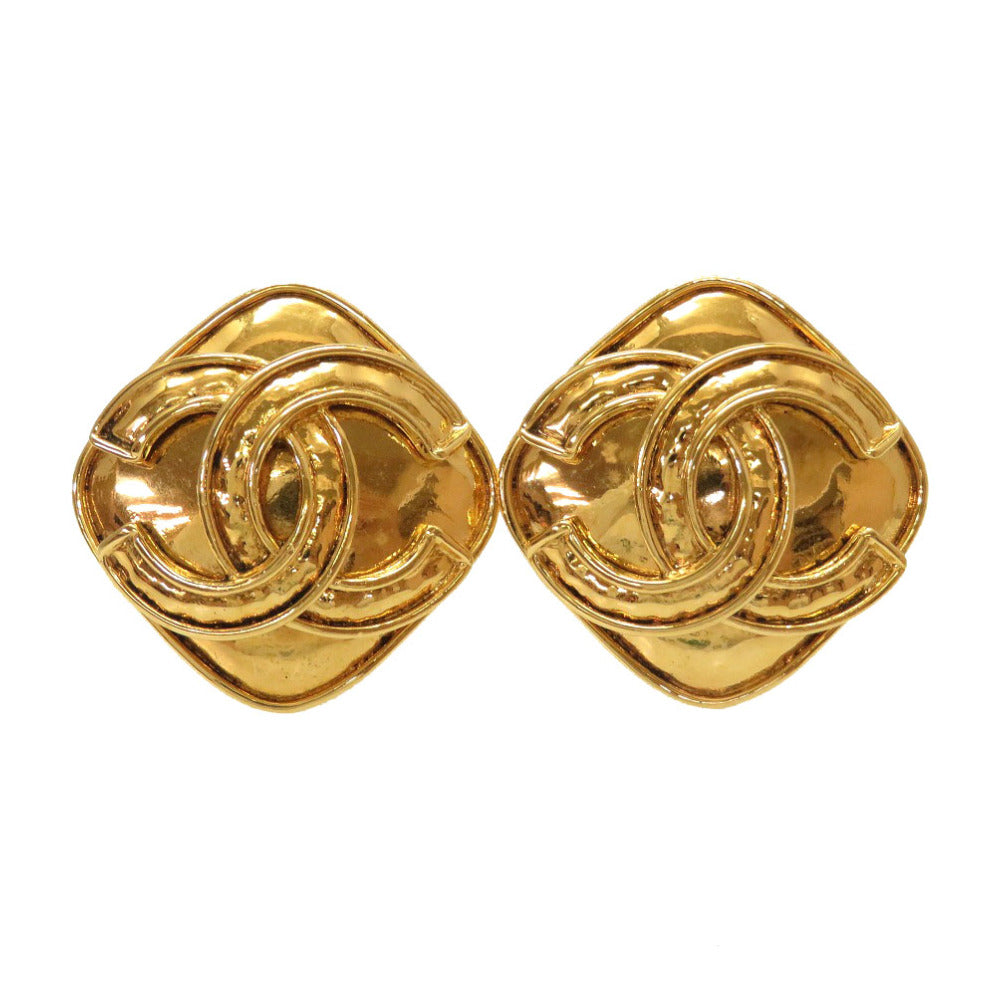 CHANEL Earring metal gold COCO Mark vintage Women