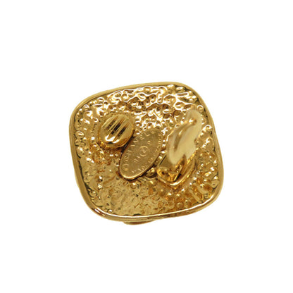 CHANEL Earring metal gold COCO Mark vintage Women