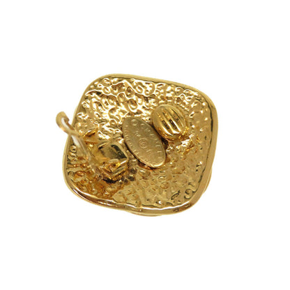 CHANEL Earring metal gold COCO Mark vintage Women