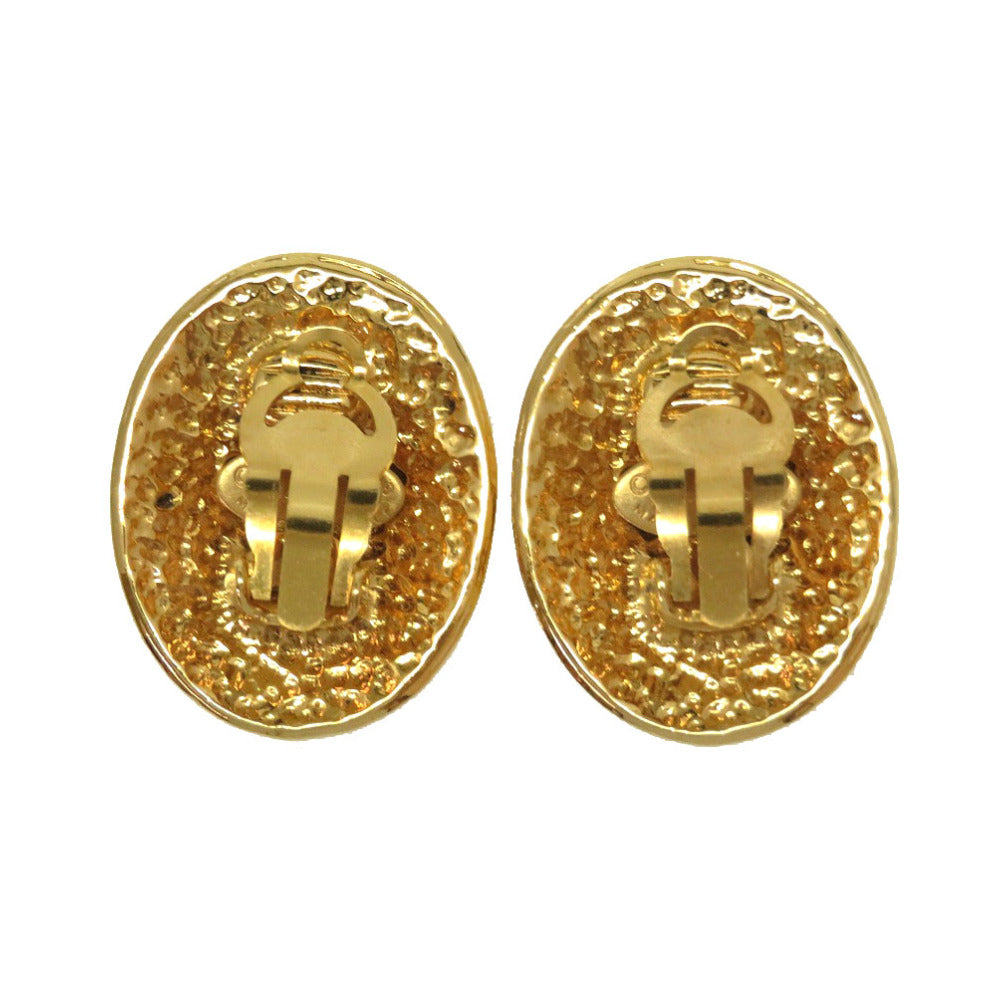 CHANEL Earring metal gold COCO Mark vintage Women