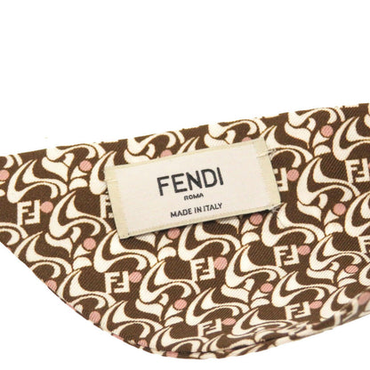 FENDI Other accessories Silk, Plastic Brown Zucca Pattern Hair Clip Women